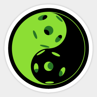 The Yin Yang of Pickleball Sticker